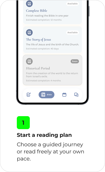 1. Start a reading plan